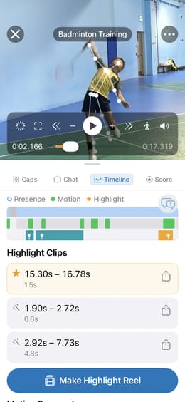 15-second highlight reel